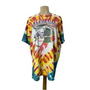 Vintage 1992 Grateful Dead Lithuania Olympics Basketball Tie Due Shirt Size XL
